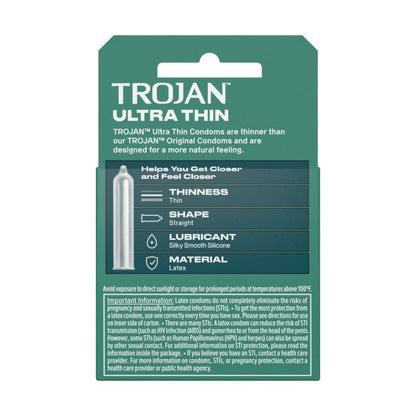 Trojan Ultra Thin Condoms 3 Pack