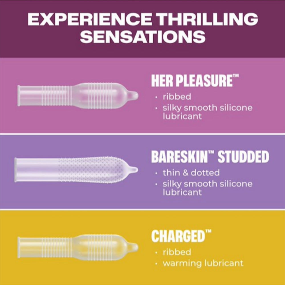 Trojan Pleasure Pack Condoms 3 Pack