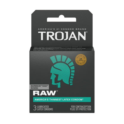 Trojan Raw Thin Condoms 3 pack